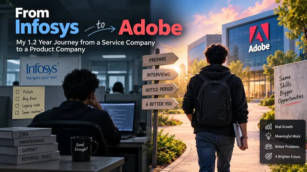 How I Switched From Infosys to Adobe With Just 1.2 Years of Experience